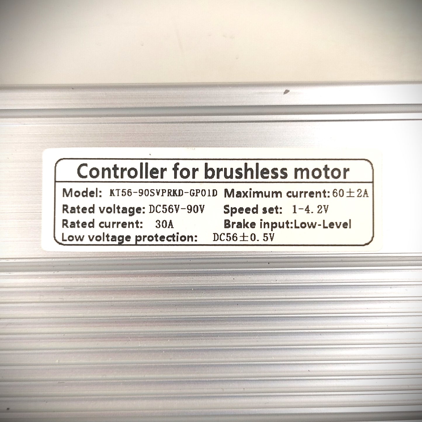72V 60A Controller - Brushless - KT (Kunteng)