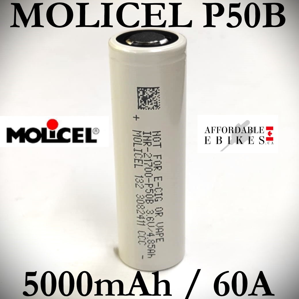 NEW - Molicel P50B 21700 - Holy grail Lithium Battery Cell AffordableEbikes.ca NEW - Molicel P50B 21700 - Holy grail Lithium Battery Cell AffordableEbikes.ca