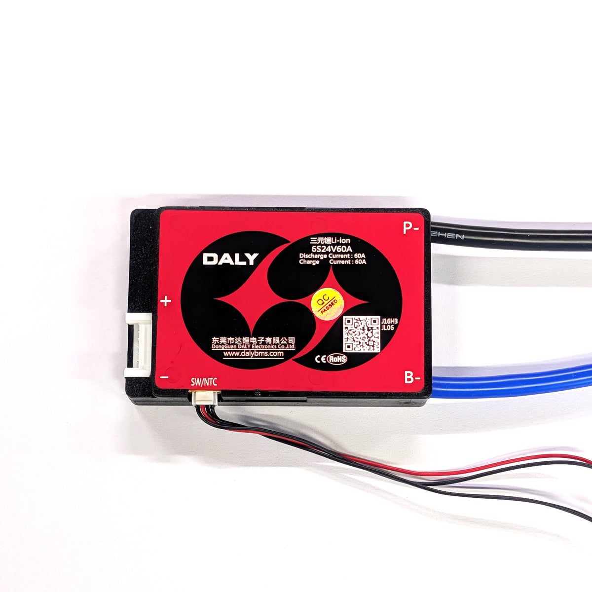 BMS - DALY 6S 60A Lithium Ion - 24V with switch + temp probe