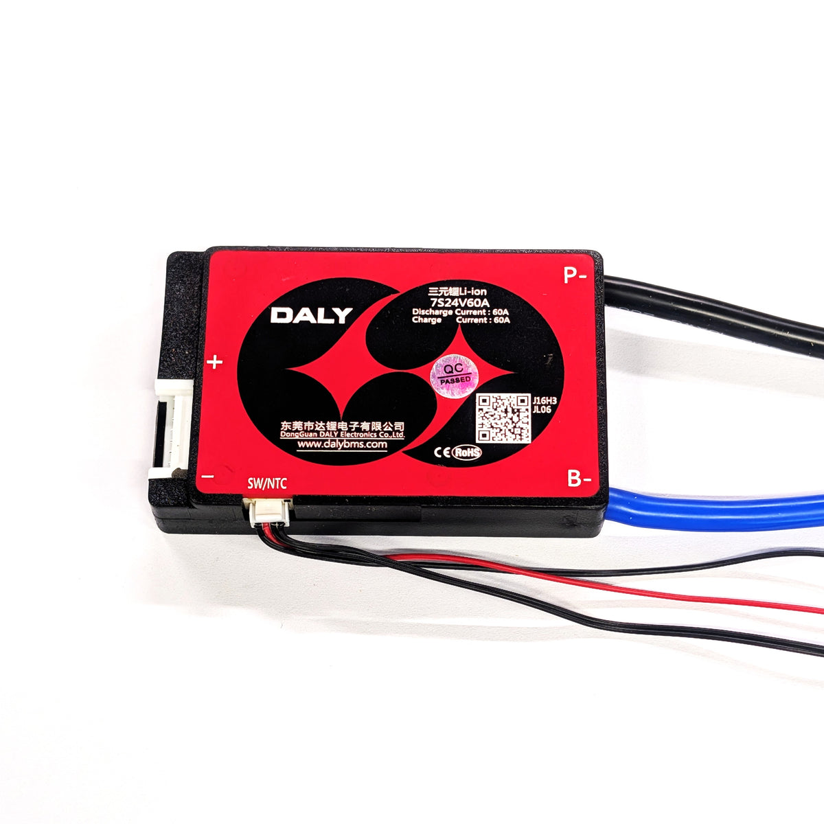BMS - DALY 7S 60A Lithium Ion - 24V with switch + temp probe