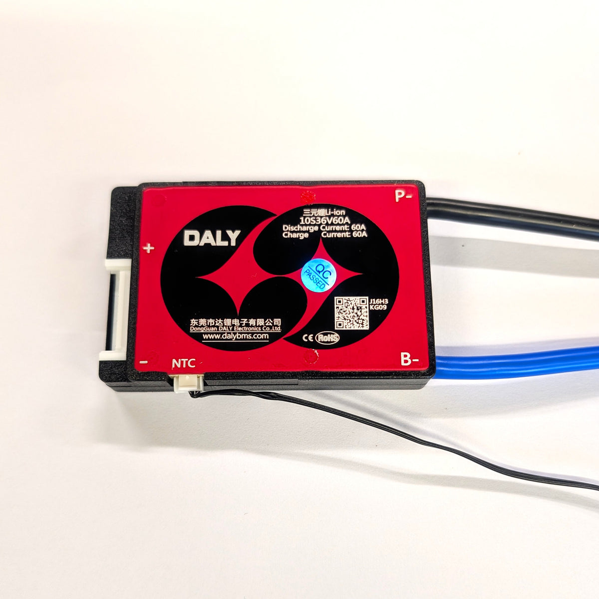BMS - DALY 10S 60A Lithium Ion - 36V with Temp Probe