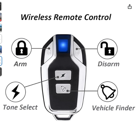 ALARM SYSTEM - Vibration Sensing - Anti Theft! Keep your bike Safe!