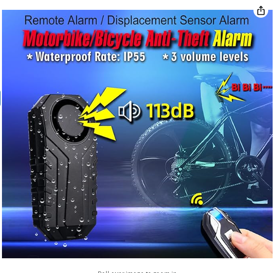ALARM SYSTEM - Vibration Sensing - Anti Theft! Keep your bike Safe!