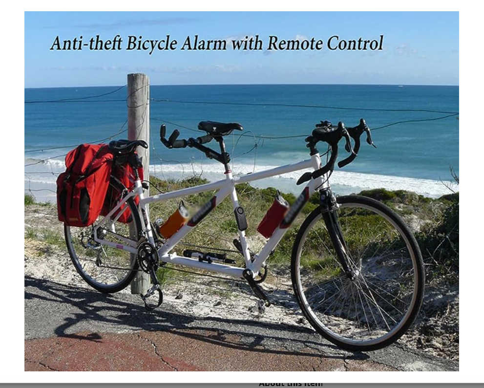 ALARM SYSTEM - Vibration Sensing - Anti Theft! Keep your bike Safe!