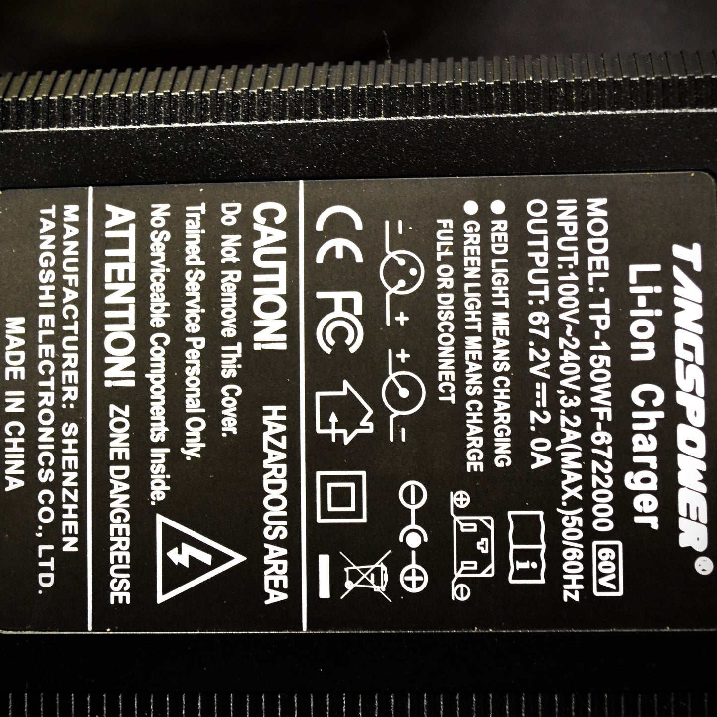 Chargeur lithium-ion 60 volts - 2 ampères