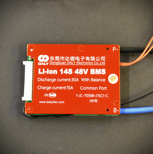 14S 30A - 52V BMS DALY w Switch + Temp Probe