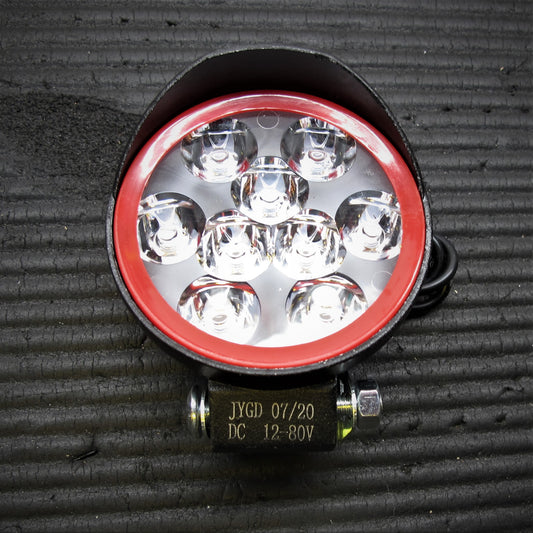 9 LED Headlight - Wide Voltage - Aluminum Body