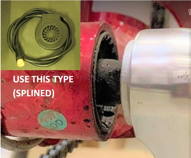 PAS (Pedal Assist Sensor) - Splined Connection - KTV12L