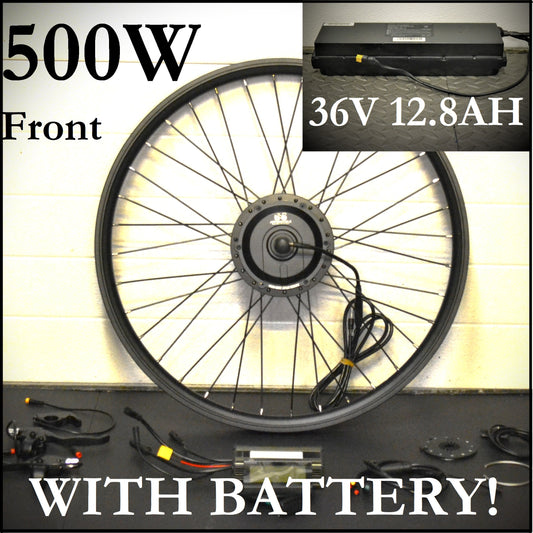 LOW COST Complete Conversion Kit! 36V 500W Front Wheel w Battery