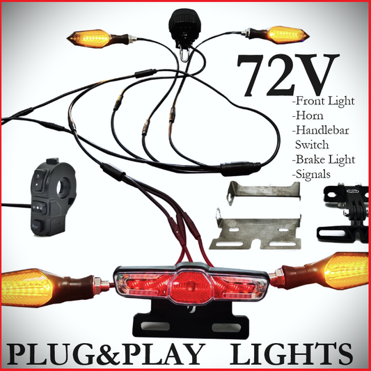 Éclairage - Plug and Play complet - Bafang / Stealth Enduro / RadPower - Jusqu'à 72V