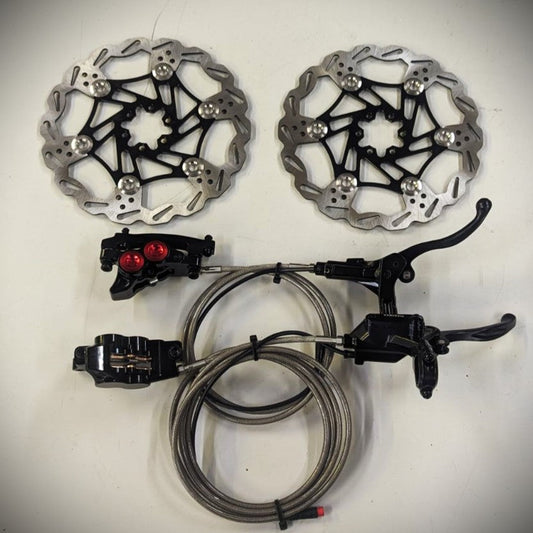 4 Piston Hydraulic Moto Spec Brakes + Rotors