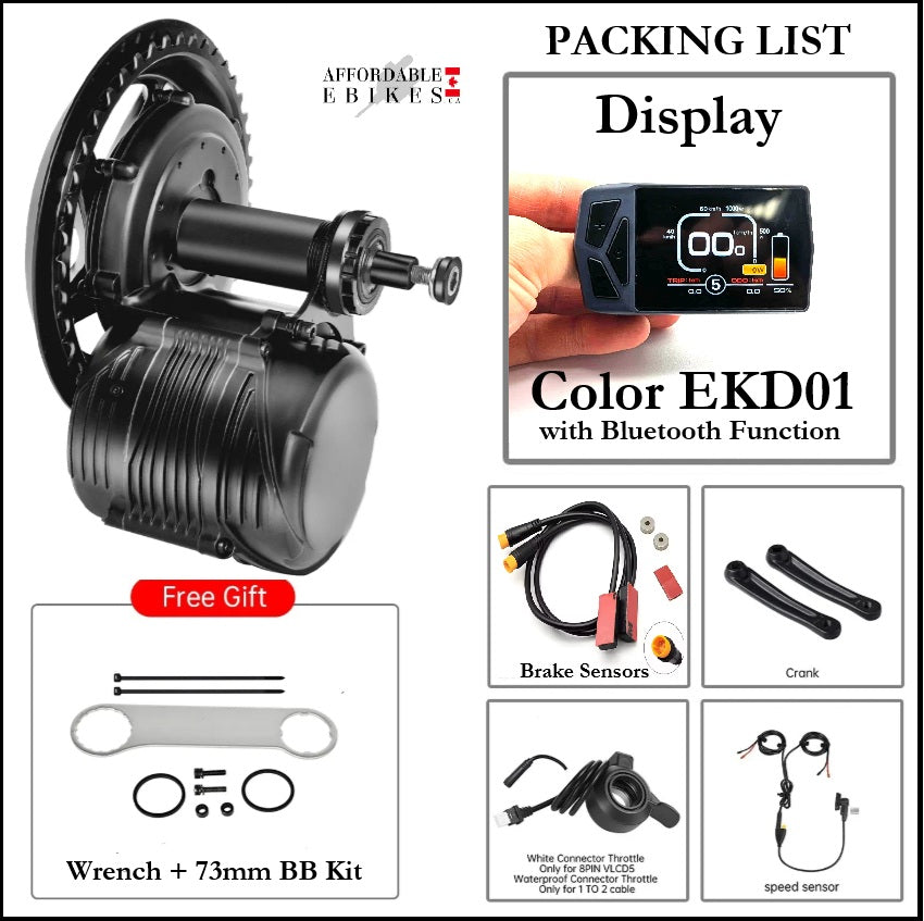 TORQUE SENSING - Mid Drive TSDZ8 Motor 48V 750W – AffordableEbikes.ca