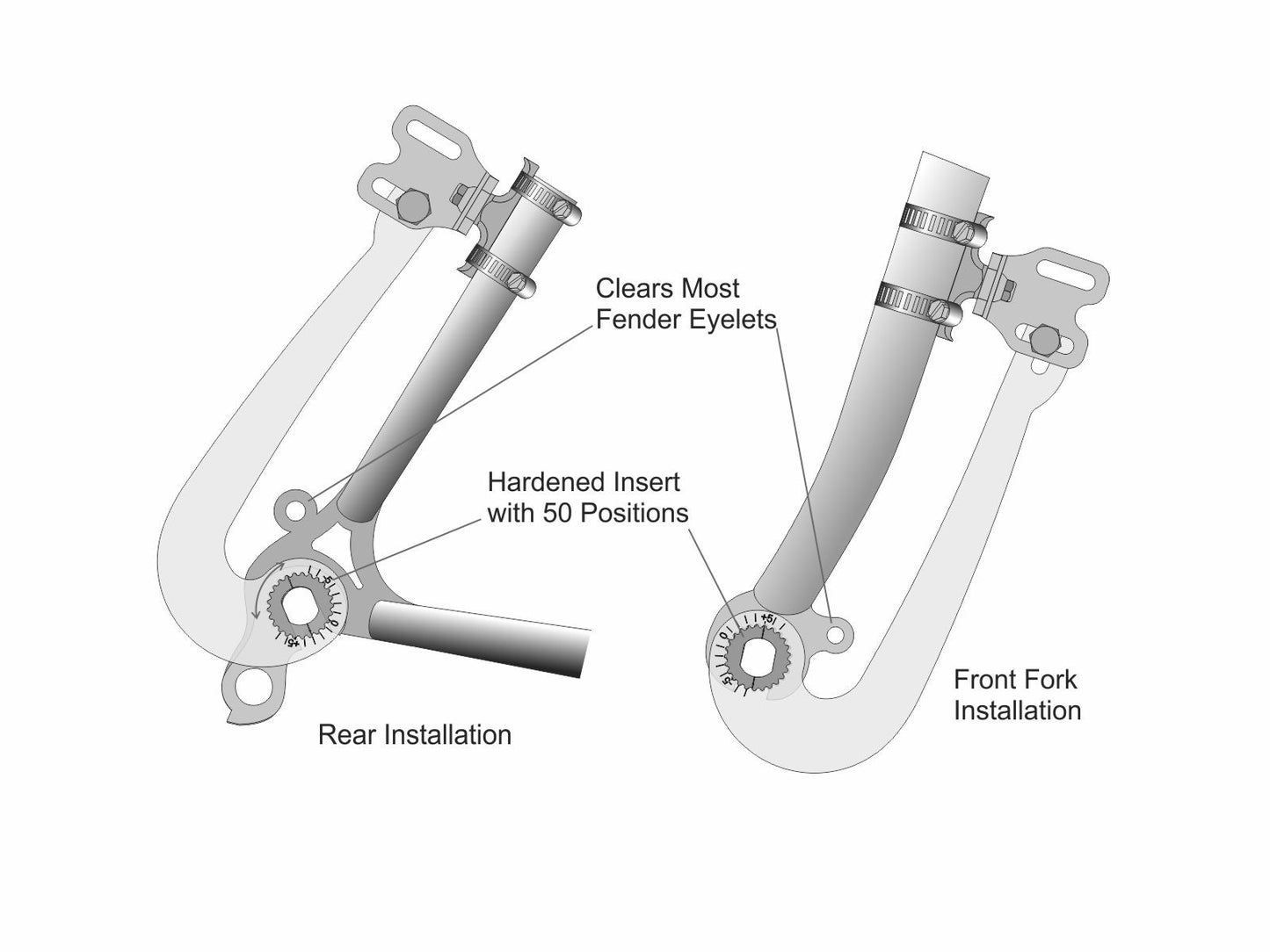 Torque Arm - Grin Tech V6 - Non Clamping - 12mm 14mm 16mm