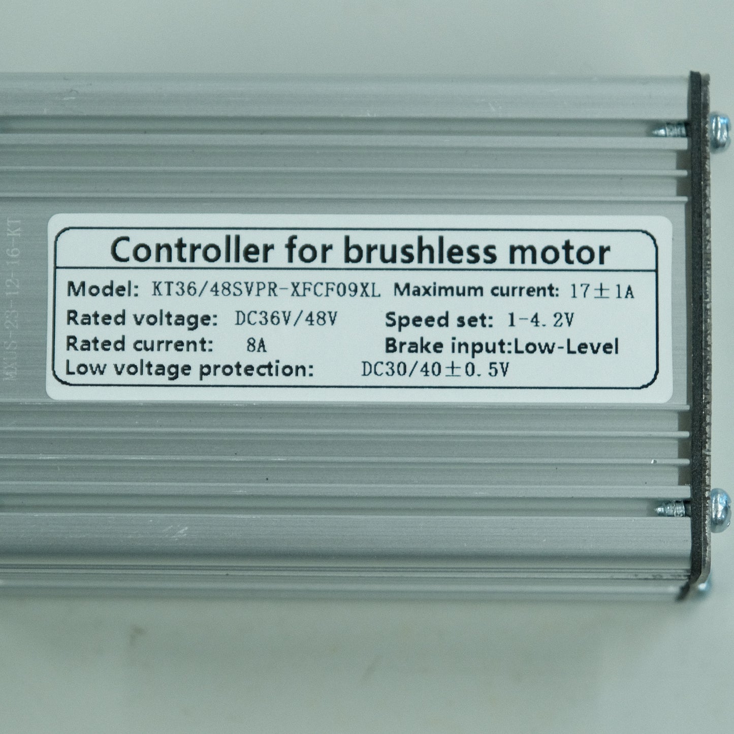 KT 17A 36/48V Sine Wave WP Brushless Motor Controller (works for 52V)