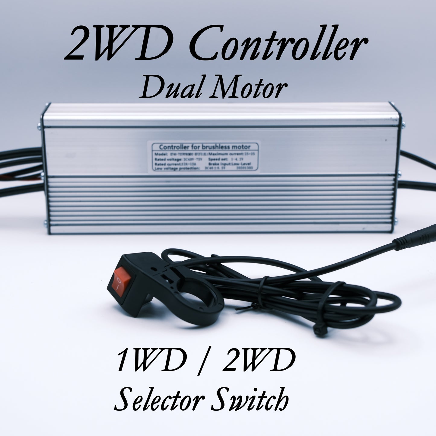NEW Dual Drive (Selectable 2WD) - Dual Motor Setup - 2 x 500W Motors - 2500W Peak!