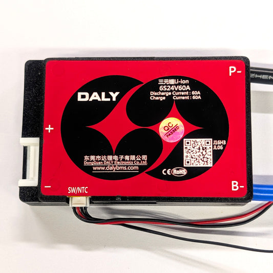 BMS - DALY 6S 60A Lithium Ion - 24V with switch + temp probe