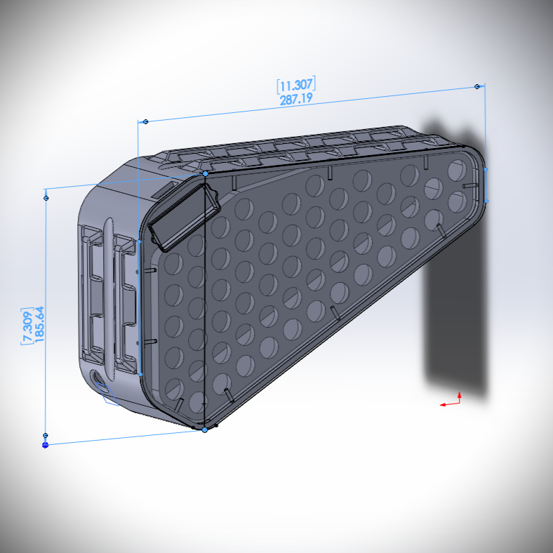 Hard Shell Medium Size Triangle Battery