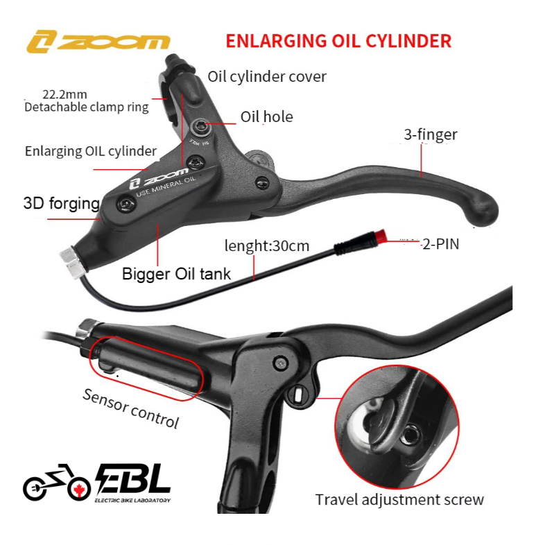 NEW - Hydraulic Brakes - Zoom HB893E - 4 Piston High Performance
