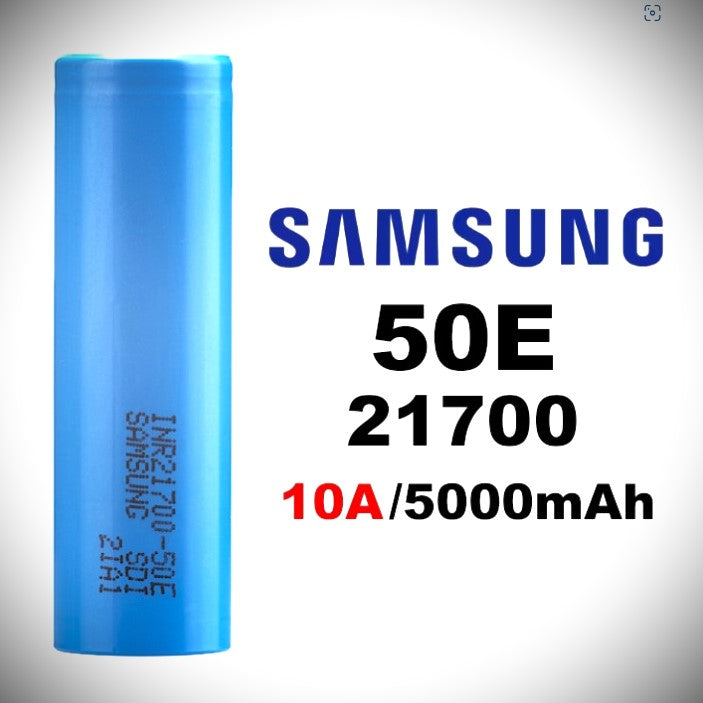Samsung 50E 21700 Cell - 5000mah 10A / 15A