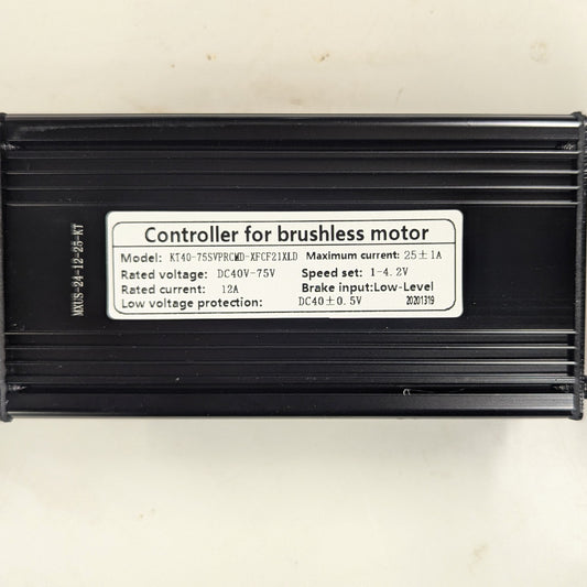 KT 40-75V (48V/52V/60V) 25A Sine Wave Controller (w Reverse)