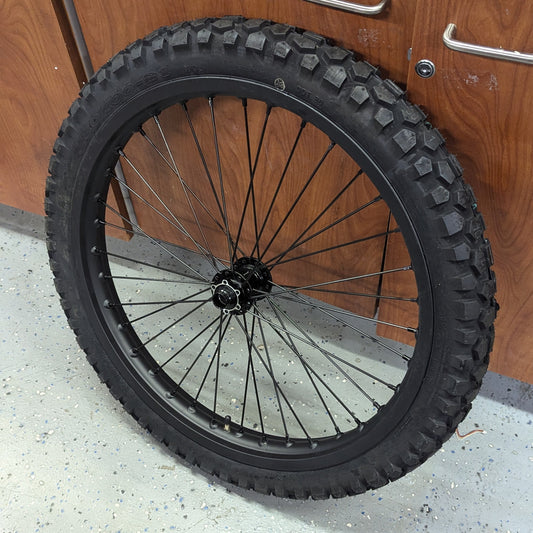 21" Front Wheel (with Tire)w - 110mm x 20mm Thru Axle - Stealth Bomber
