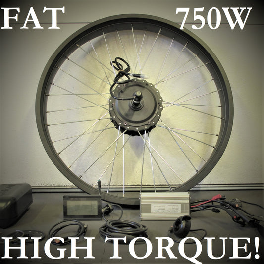 26’’ Fat Wheel Electric Motor Kit  750W Geared Hub