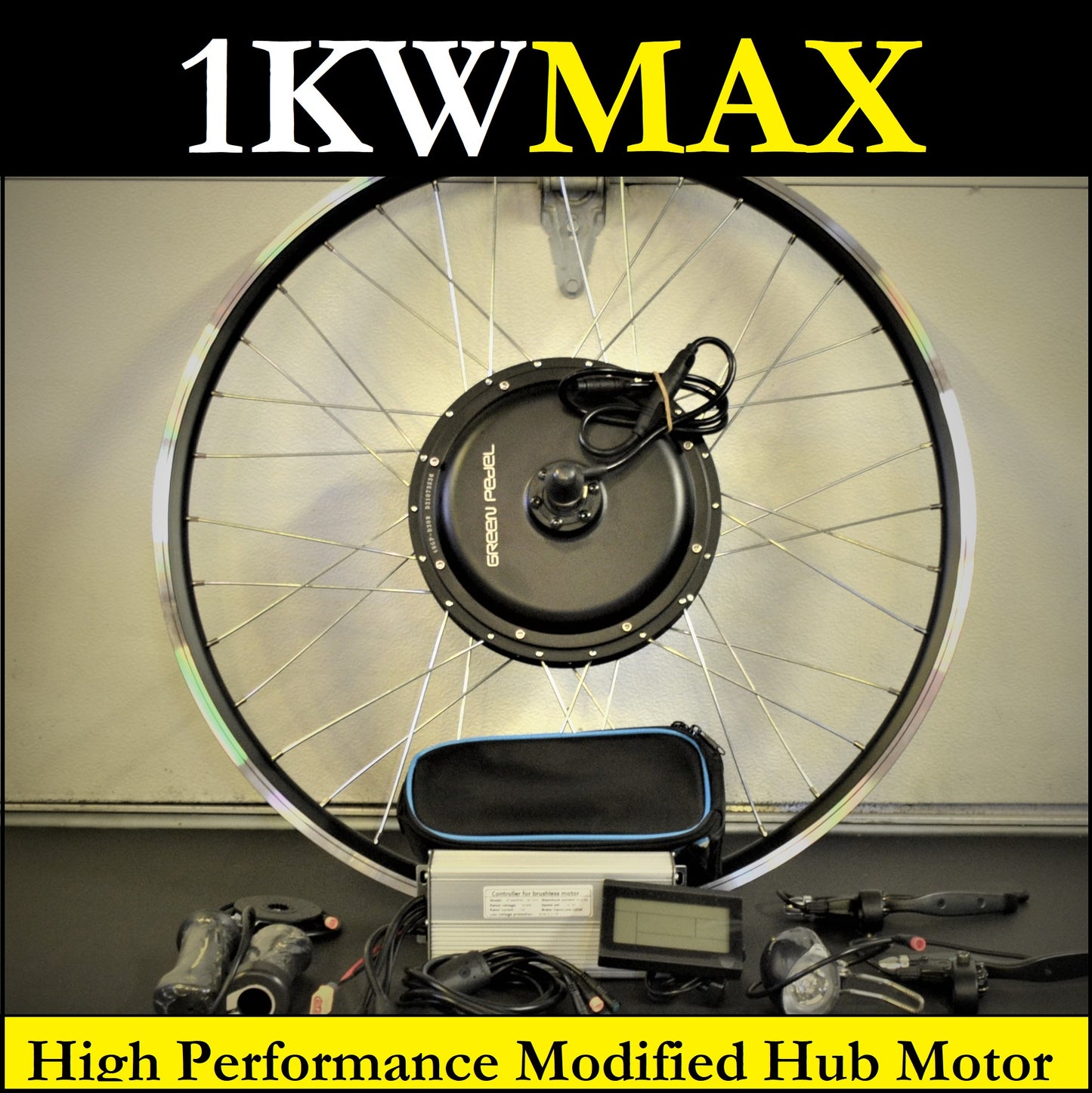 Kit de moteur de moyeu 1KW-MAX - Ensemble moteur de moyeu haute performance