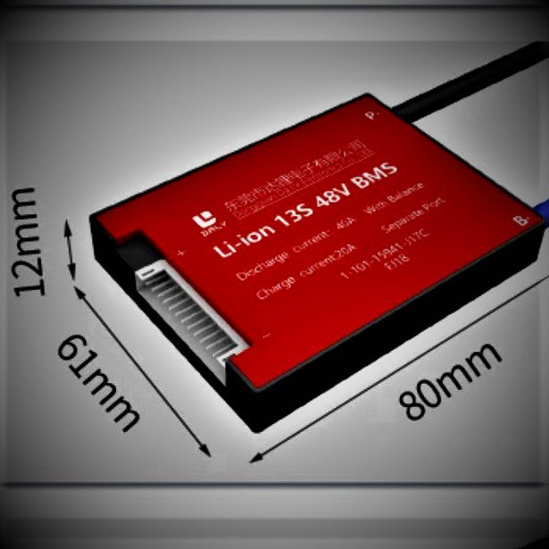13S 40A - 48V BMS DALY w Switch Wires