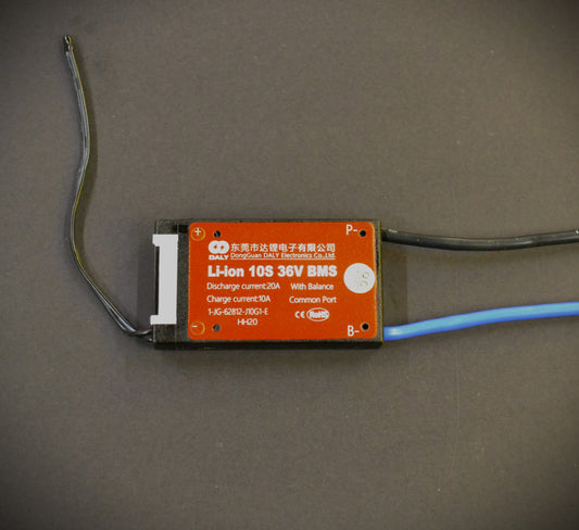 OUT OF STOCK - 10S 20A - 36V BMS DALY w Temp Probe