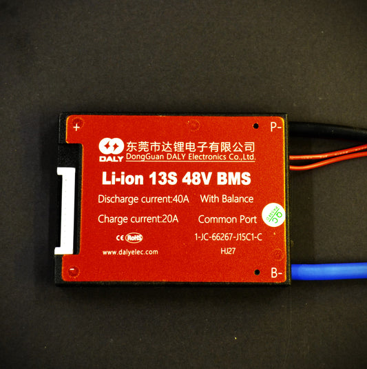 13S 40A - 48V BMS DALY w Switch Wires