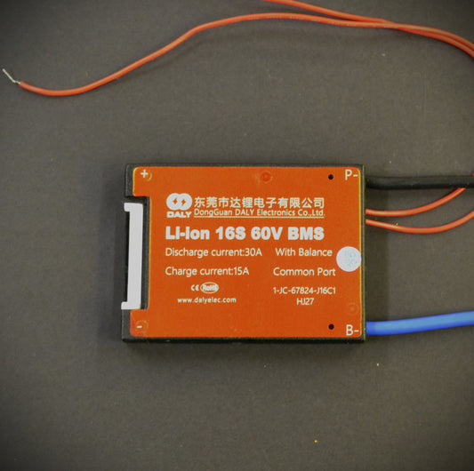 16S 30A - 60V BMS DALY w Switch Wires