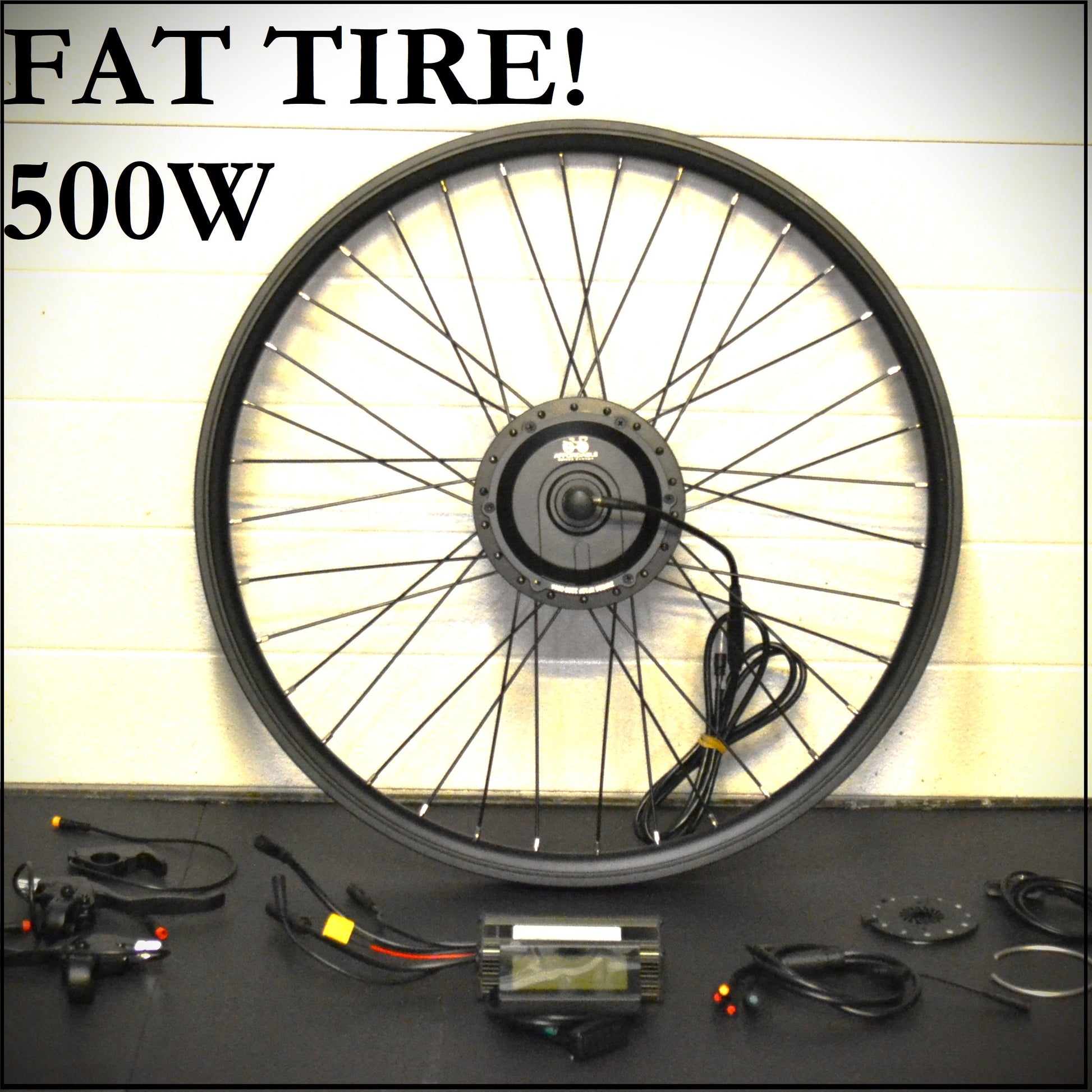 E Bike 500 Watt Hub Motor Kit FAT Front 500W Geared Hub Motor Kit –