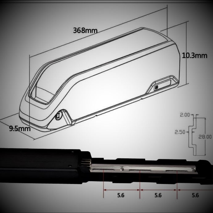 NEW - Downtube 21700 Removable Pack - DP-2170-4C