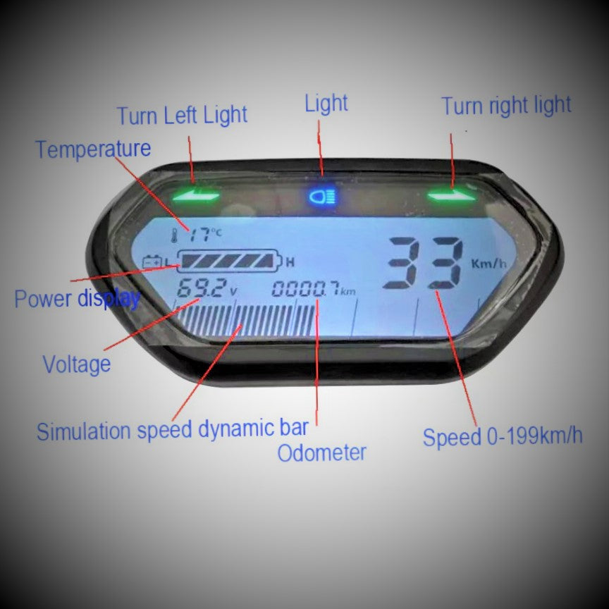 Display - Universal E-Bike - 48 / 60 Volt