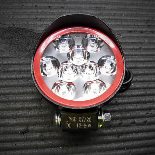 Phare 9 LED - Large Tension - Corps en Aluminium