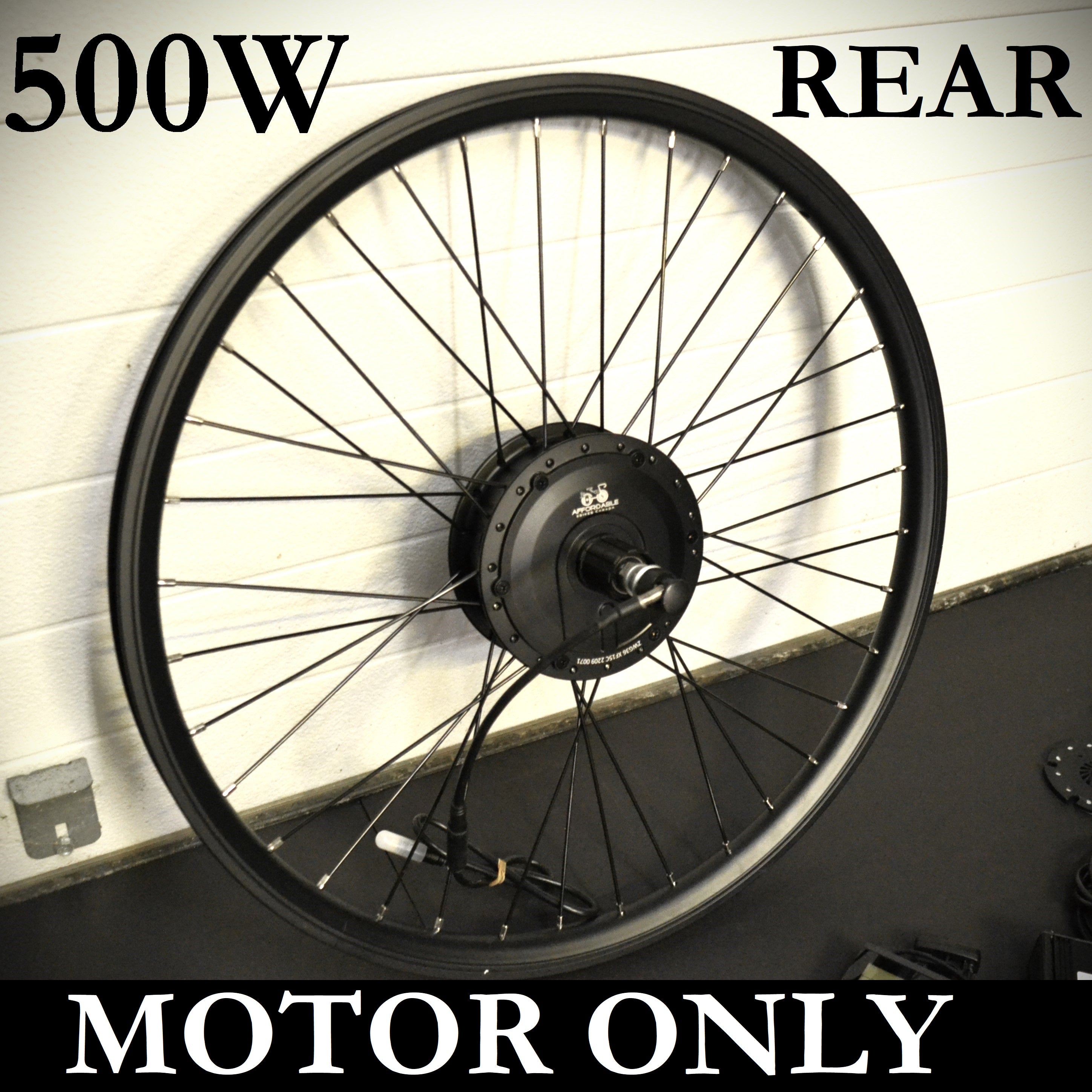 Motor Only - 500W Rear (Freewheel) Geared Hub Motor – AffordableEbikes.ca
