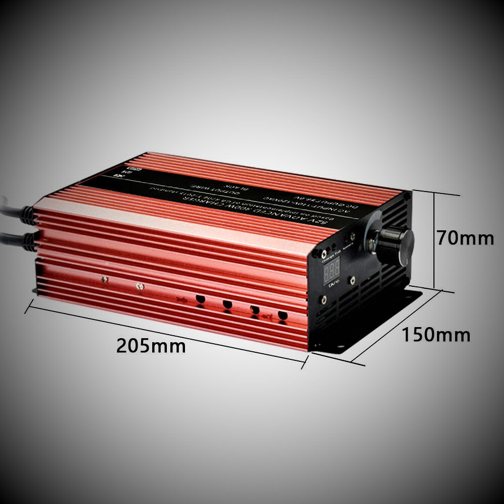 72 Volt Charger - Adjustable - FAST 2-12 Amps