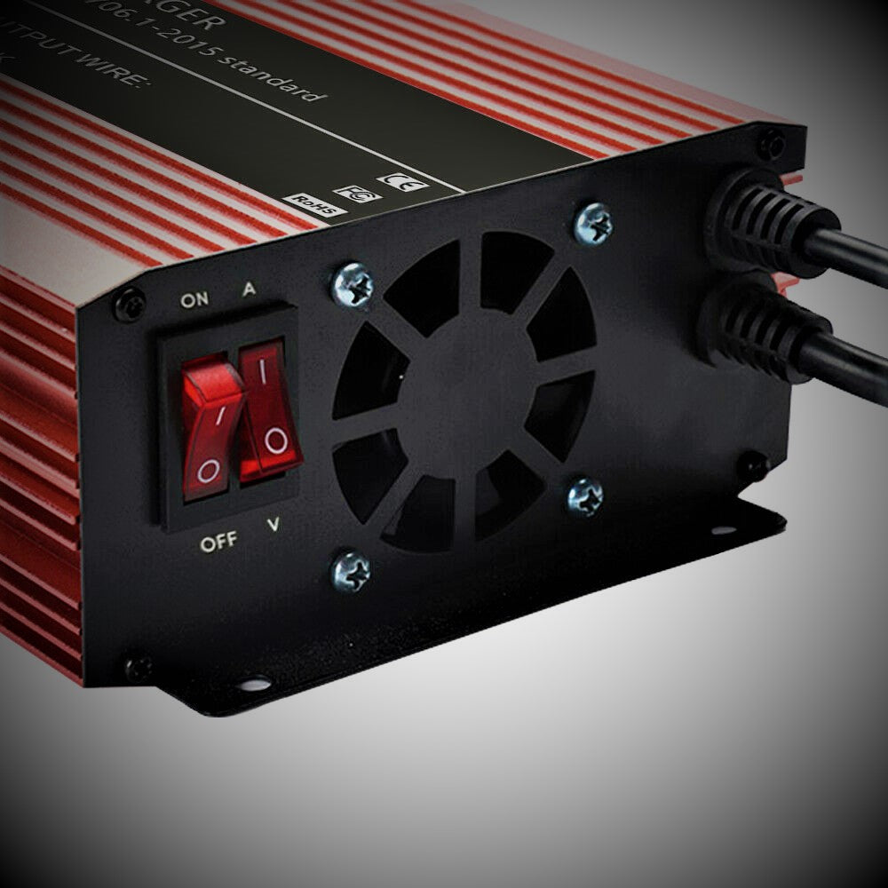 72 Volt Charger - Adjustable - FAST 2-12 Amps